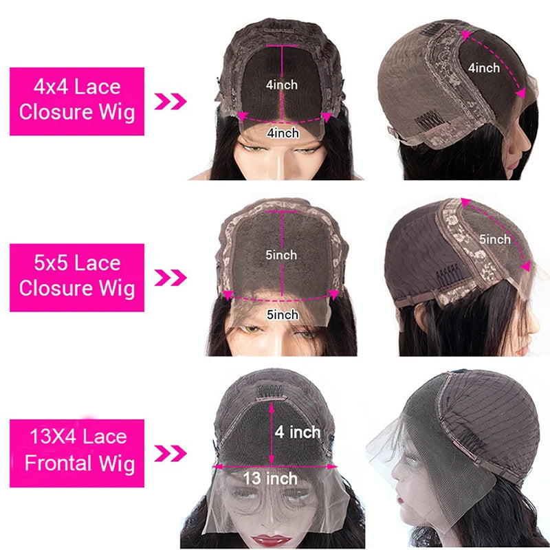Straight Human Hair Wigs With Bangs 5x5 Hd Lace Closure Wig Fringe 13x4 Lace Frontal Glueless Wig Human Hair Ready To Wear Cheap