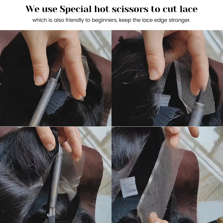 Wear And Go Glueless Human Hair ISEE Brazilian Straight Highlight Wig 6x4 HD Lace Glueless Preplucked Human Wigs Ready To Go