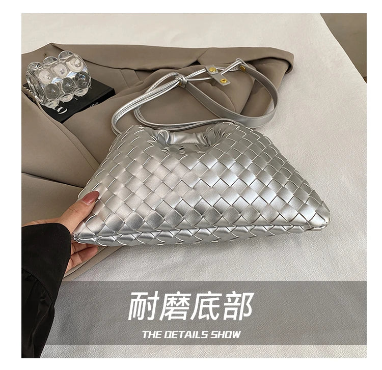 Luxury Designer Paris Fashion Elegant Handbag In Solid Color With Trendy Design For Business Commuter Women