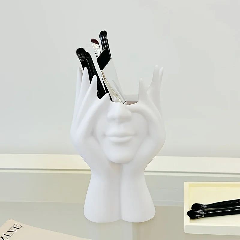 Makeup Organizer Is Lightweight, Portable, and Perfect for Desktop and Bathroom Use, Storing Brushes and Cosmetics