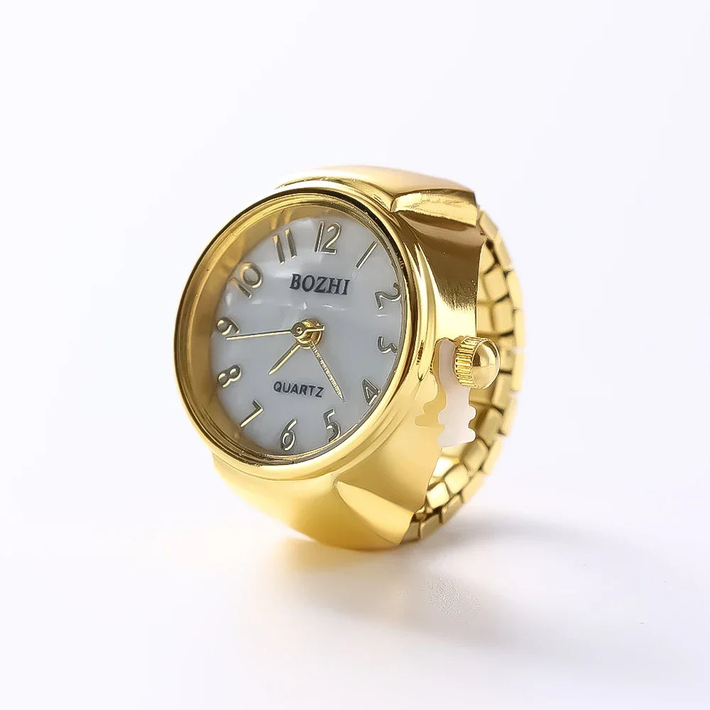 Fashion Rings Finger Watches Fashion Party Quartz Watches Unisex Couple Rings Jewelry Gift Real
