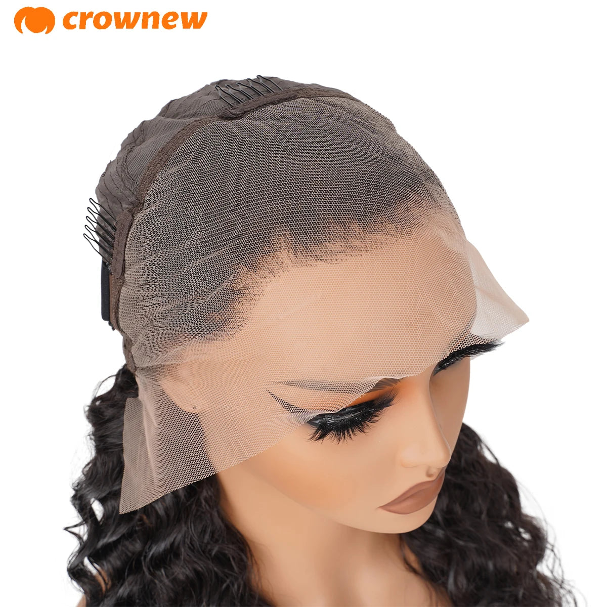 Deep Wave Frontal Wig 13X4 13x6 Hd Lace Frontal Wig Human Hair 200% Curly Lace Front Human Hair Wig Pre Plucked Human Hair Wigs