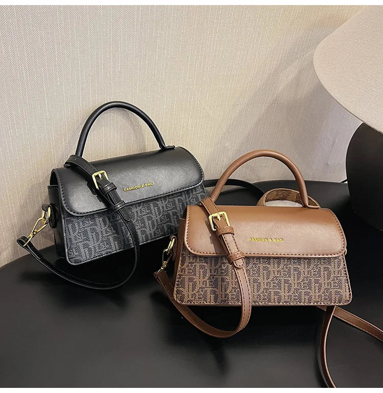 2025 fashionable new women's bag with stylish letter print design, versatile shoulder bag, casual and simple crossbody bag