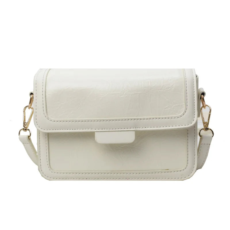 2025 New Fashion Glossy Square Bag for Women, Minimalist Versatile Shoulder Bag Crossbody Purse, Office Commuter Handbag, Trendy