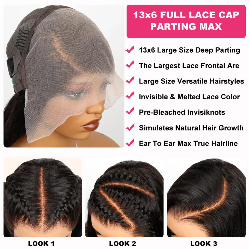 Kinky Straight Human Hair Wigs Ready To Wear 13x4/13x6 HD Lace Front Human Hair Wigs Yaki Frontal Lace Wig 5x5 Lace Closure Wigs