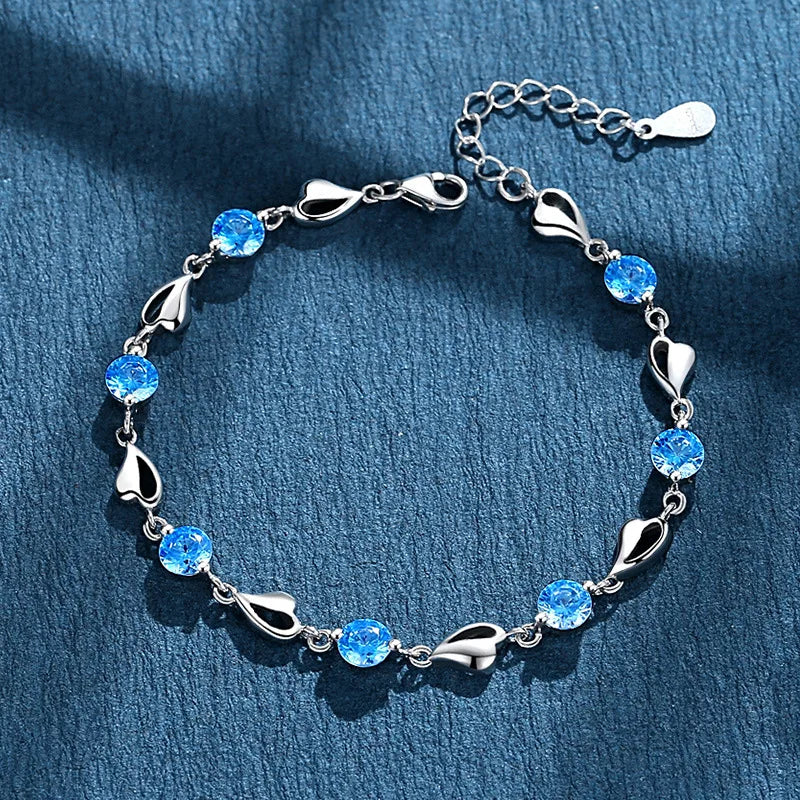 925 Sterling Silver Beads Bracelets for Women 100% Solid Adjustable Handmade Simple Design Fashion Party Wedding Jewelry Gifts