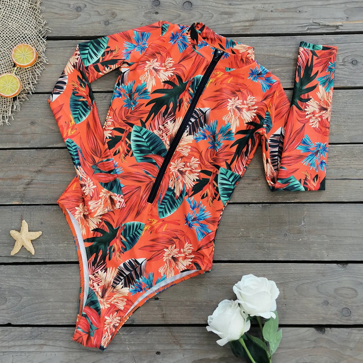Sexy Women Swimsuit 2025 Bikinis Set Long Sleeve Swimwear Surfing Two Piece Swimsuit Tankini Swimming Bathing Suit Beach Wear