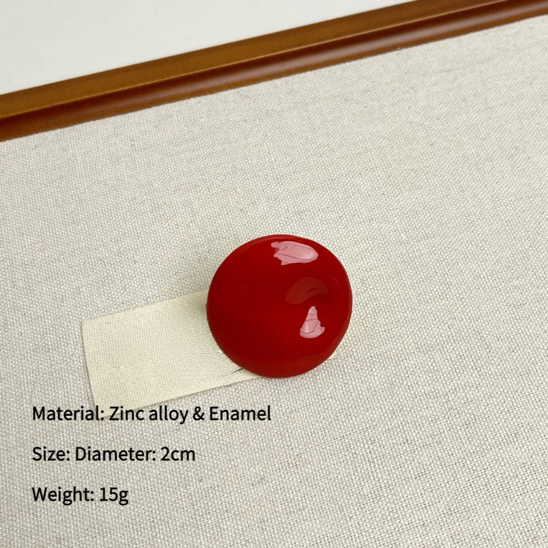 Fashion Jewelry European and American Design Colorful Irregular Round Rings For Women Party Gifts Cool Trend Accessories