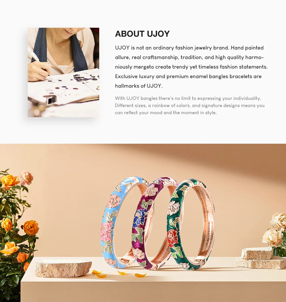 Enameled Bracelets For Women Flower Women Bangles Indian Chinese Viking Bracelet On Hand African Jewelry Dubai Women's Gift Girl
