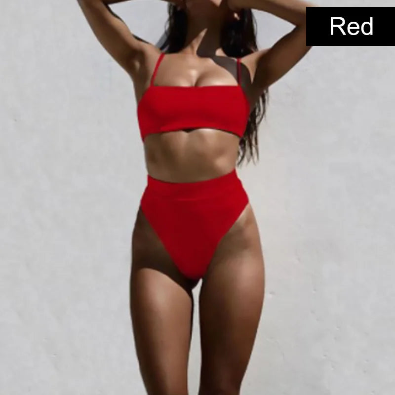 Sexy Bikini Set High Waist Bikinis Bathing Suits Beach Bikini for Women Swimwear Female Push Up Brazilian Swimsuit Mujer Biquini