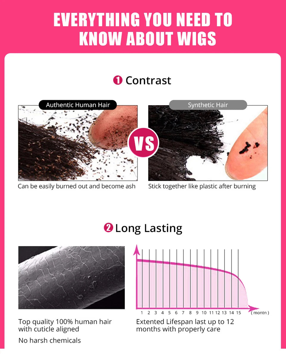 Long Kinky Curly Human Hair Wig For Women Raw Indian Hair 13X4 Transparent Lace Frontal Wig Pre-plucked 30 Inch Natural Color