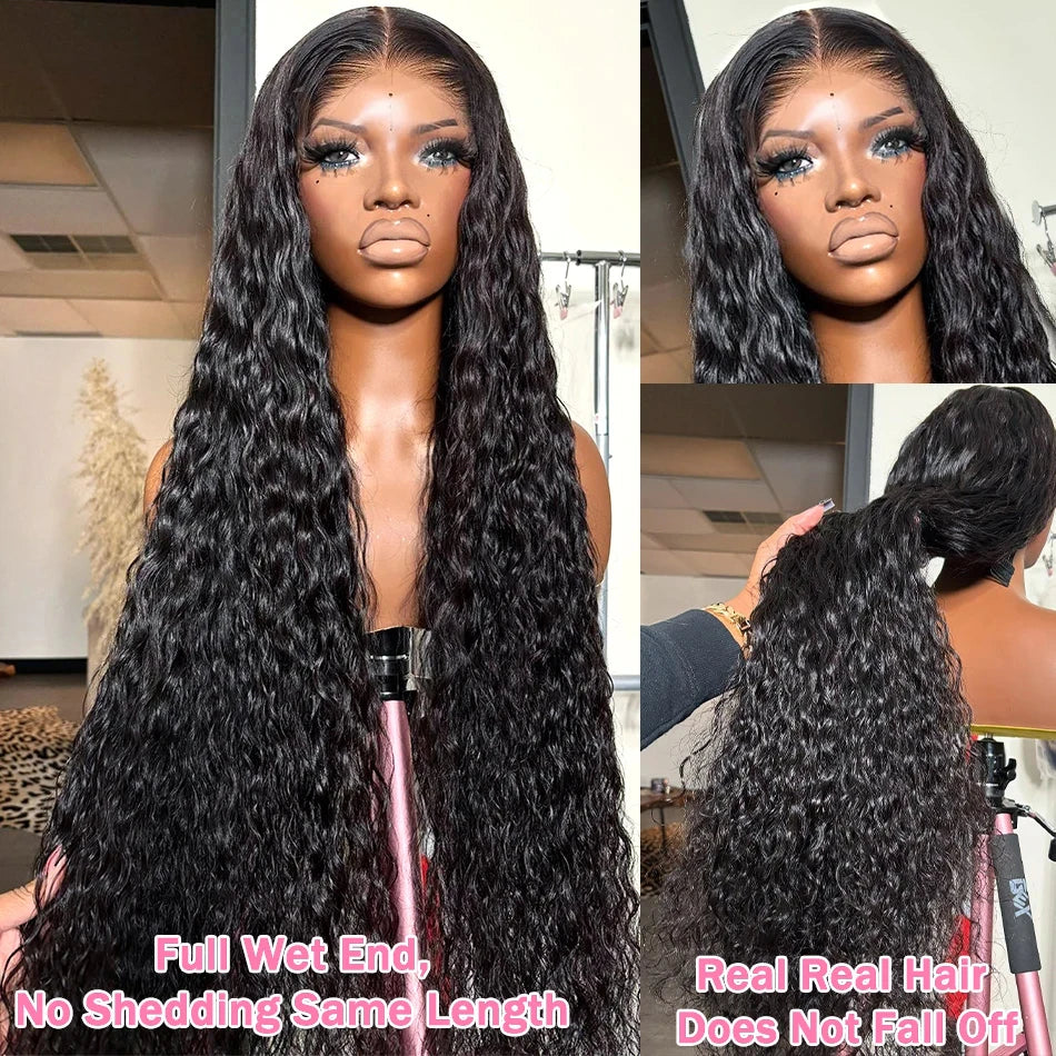 Deep Wave Wig Human Hair 13x4 Hd Lace Frontal Wig Water Wave Lace Front Wig Brazilian Pre Plucked Curly Wigs For Women