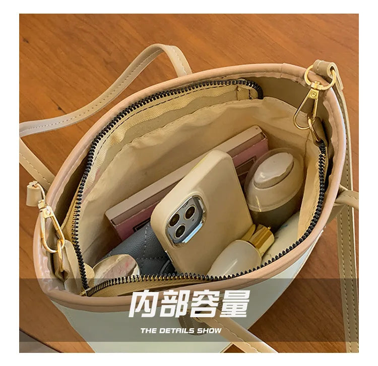 2025 Luxury Fashion Handbag for Women Elegant Retro Bucket Bag Minimalist Crossbody Shoulder Bag Unique Stylish Tote