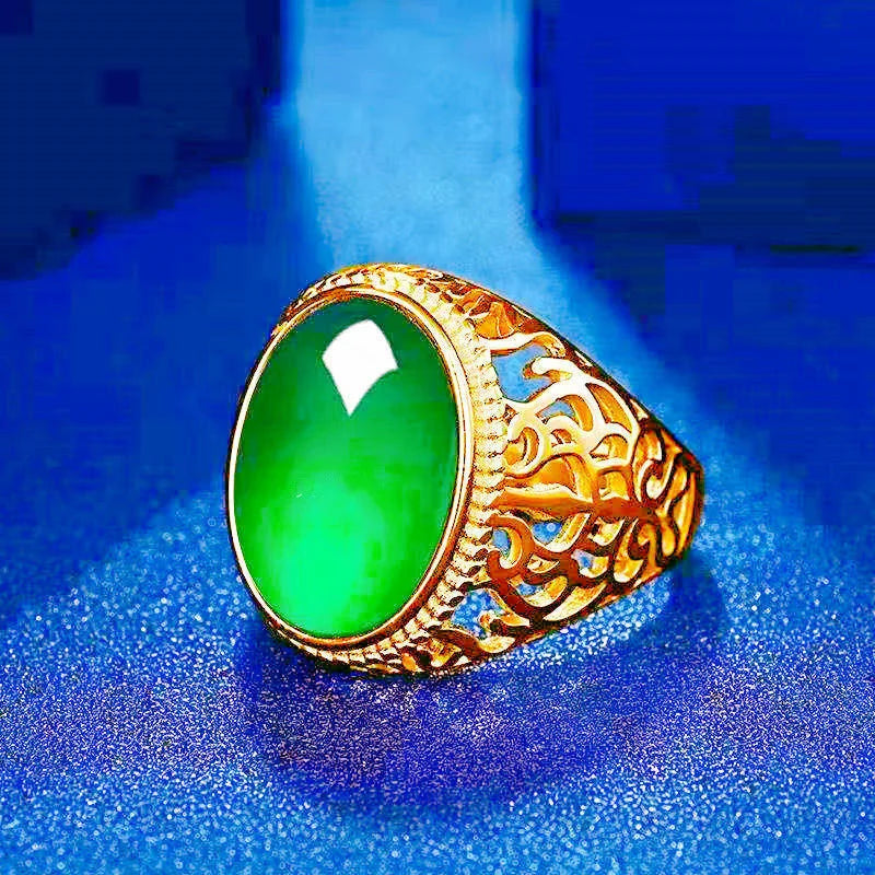 Men's Fashion Rings Simple Accessories Golden Trend Design Suitable for Fashionable Men's Accessories