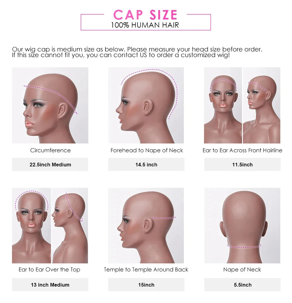 Straight Human Hair Wigs - Getarme Headband Wigs Human Hair Bob Wig Full Machine Made Curly Hair Bang Wig 8-16 Inches Remy Hair