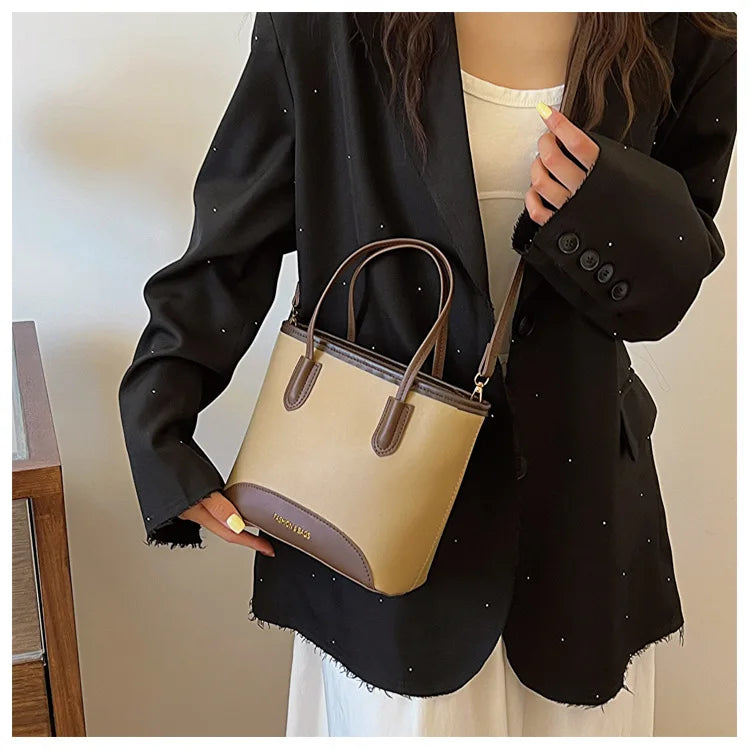 2025 Luxury Fashion Handbag for Women Elegant Retro Bucket Bag Minimalist Crossbody Shoulder Bag Unique Stylish Tote