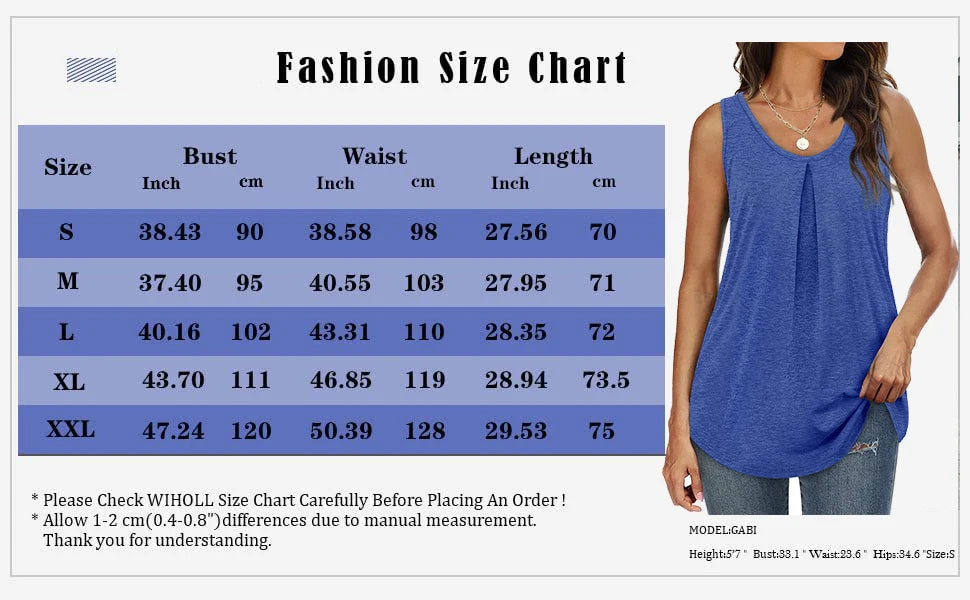 Tank Tops for Women Loose Fit Summer Tops V Neck Sleeveless Tanks Trendy