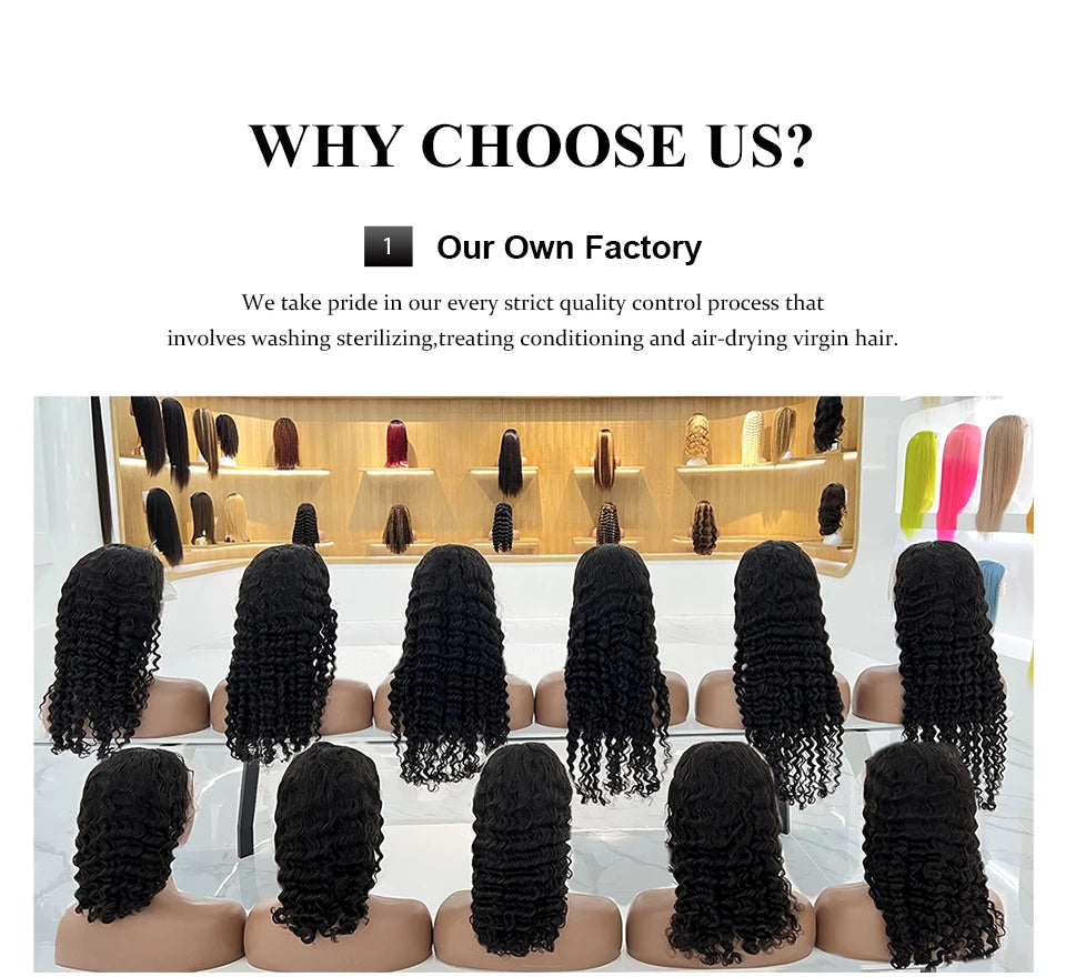 Hd Transparent Deep Wave Frontal Wig 13x6 Hd Lace Curly Lace Front Human Hair Wigs For Women Wet And Wavy 4x4 Water Closure Wig
