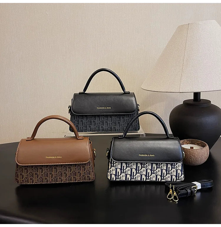 2025 fashionable new women's bag with stylish letter print design, versatile shoulder bag, casual and simple crossbody bag