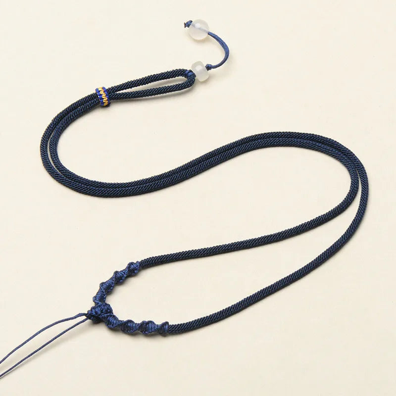 Necklaces Woman Trend 2024 DIY Jewellery Making Accessories Spiral Necklaces with Pendant Handwoven Chain for Needlework Rope