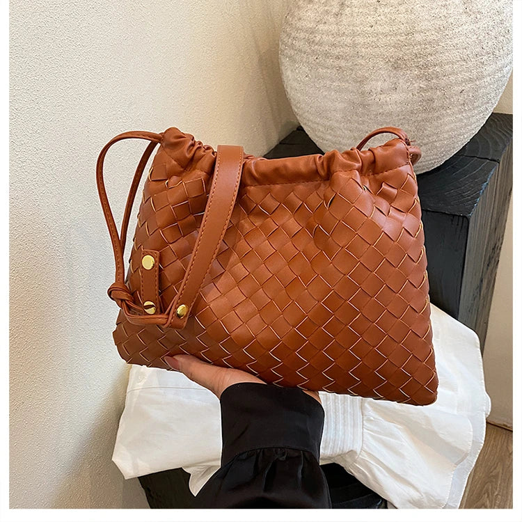 Luxury Designer Paris Fashion Elegant Handbag In Solid Color With Trendy Design For Business Commuter Women