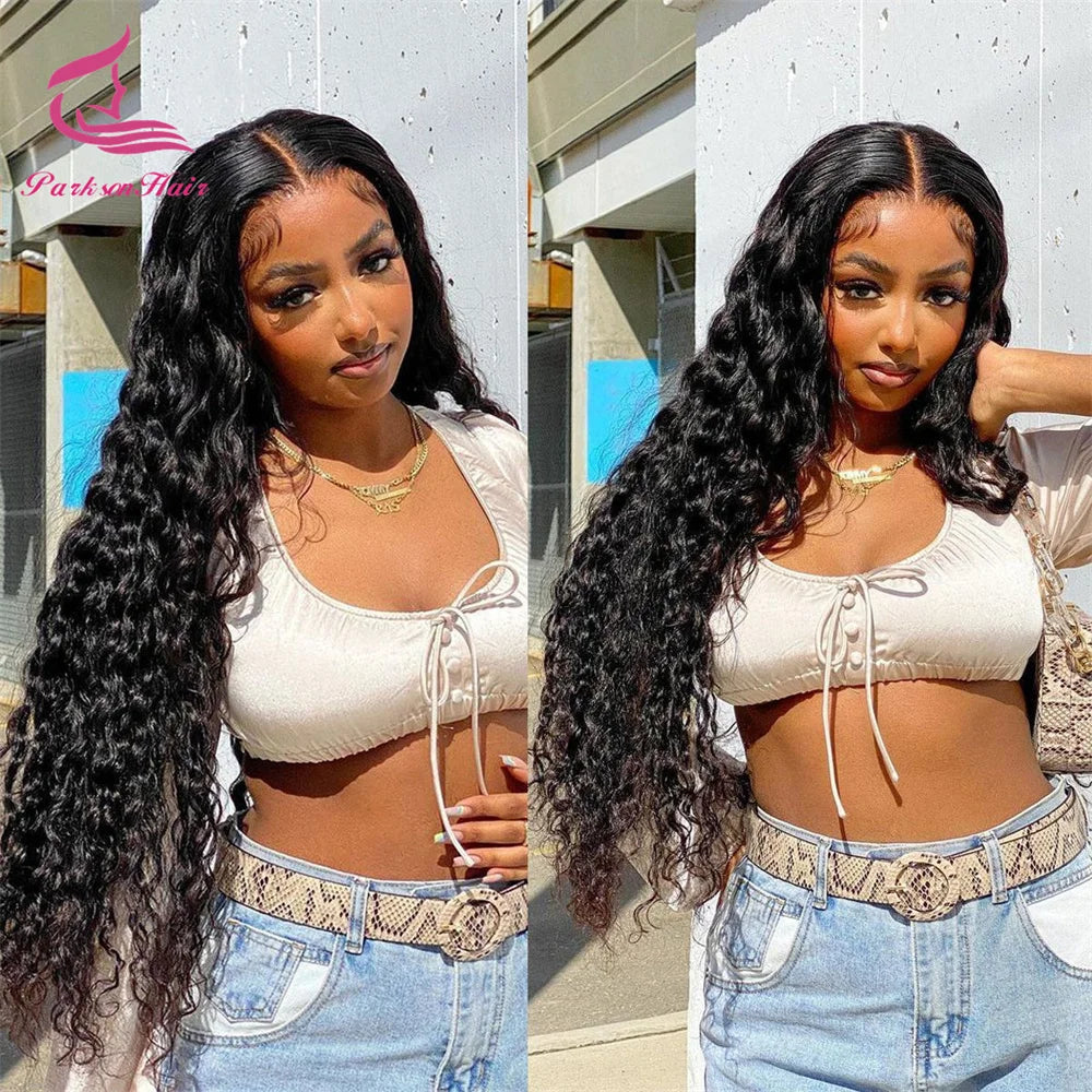 36 Inch Deep Curly 13x4 HD Lace Front Curly Wigs Human Hair Brazilian Lace Frontal Wig For Women Pre Plucked Curly HD Lace Wig