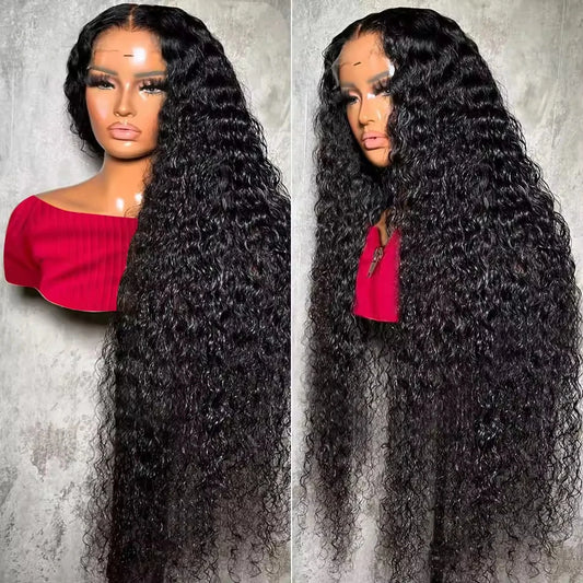 Deep Wave Wig Human Hair 13x4 Hd Lace Frontal Wig Water Wave Lace Front Wig Brazilian Pre Plucked Curly Wigs For Women