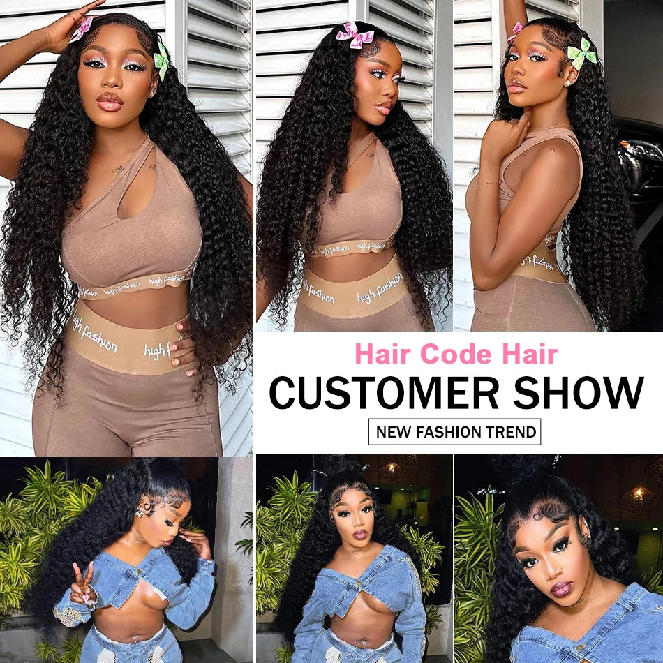 Deep Wave Wig Human Hair 13x4 Hd Lace Frontal Wig Water Wave Lace Front Wig Brazilian Pre Plucked Curly Wigs For Women