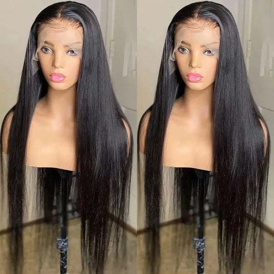 Bone Straight Human Hair Wigs For Women 13x6 HD Transparent Lace Closure Wig Pre Plucked With Baby Hair 4x4 360 Lace Frontal Wig