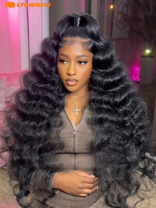 Deep Wave Frontal Wig 13X4 13x6 Hd Lace Frontal Wig Human Hair 200% Curly Lace Front Human Hair Wig Pre Plucked Human Hair Wigs
