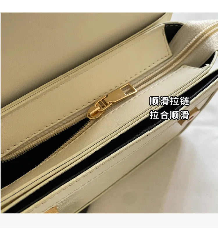 2025 New Fashion Glossy Square Bag for Women, Minimalist Versatile Shoulder Bag Crossbody Purse, Office Commuter Handbag, Trendy