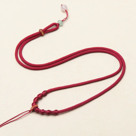 Necklaces Woman Trend 2024 DIY Jewellery Making Accessories Spiral Necklaces with Pendant Handwoven Chain for Needlework Rope