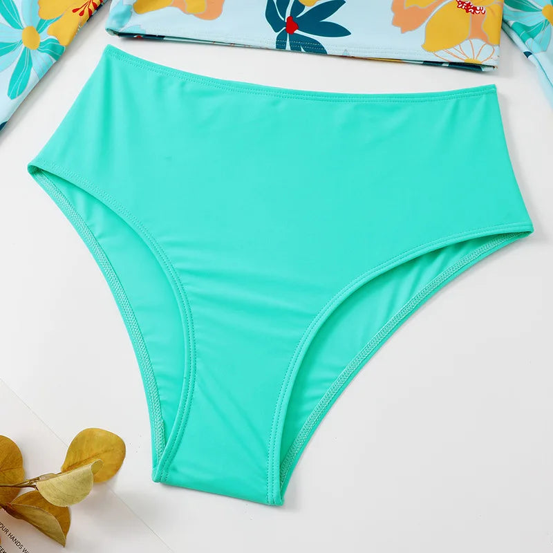 Sexy Women Swimsuit 2025 Bikinis Set Long Sleeve Swimwear Surfing Two Piece Swimsuit Tankini Swimming Bathing Suit Beach Wear