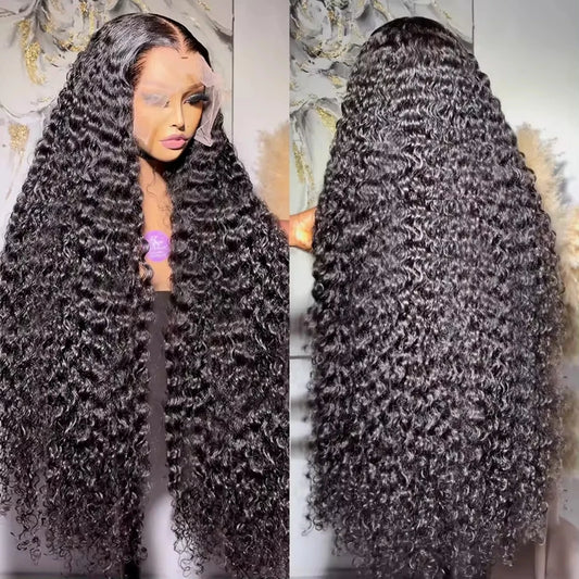 Choice 30 40 Inch Hd Lace Wig 13x6 Human Hair Curly Wig For Women Pre Plucked Brazilian Loose Deep Wave Water wave Frontal Wigs