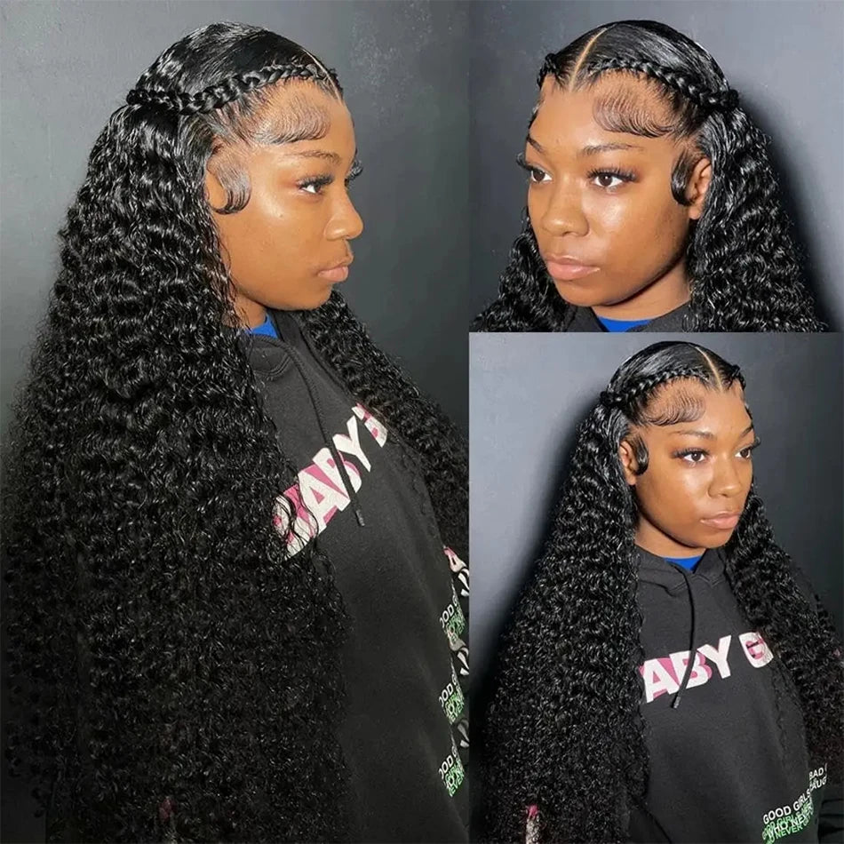 Deep Wave Wig Human Hair 13x4 Hd Lace Frontal Wig Water Wave Lace Front Wig Brazilian Pre Plucked Curly Wigs For Women