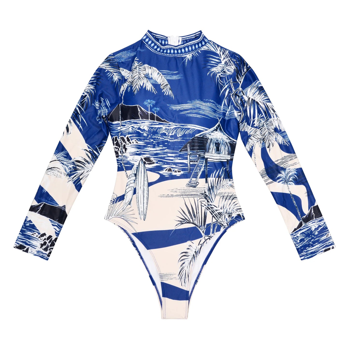Sexy Women Swimsuit 2025 Bikinis Set Long Sleeve Swimwear Surfing Two Piece Swimsuit Tankini Swimming Bathing Suit Beach Wear